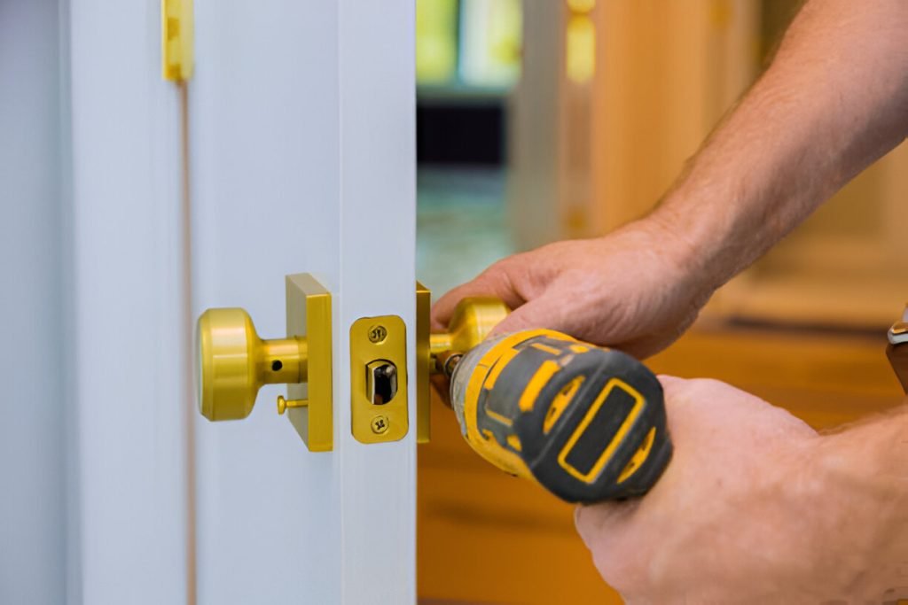 use drill for lock
