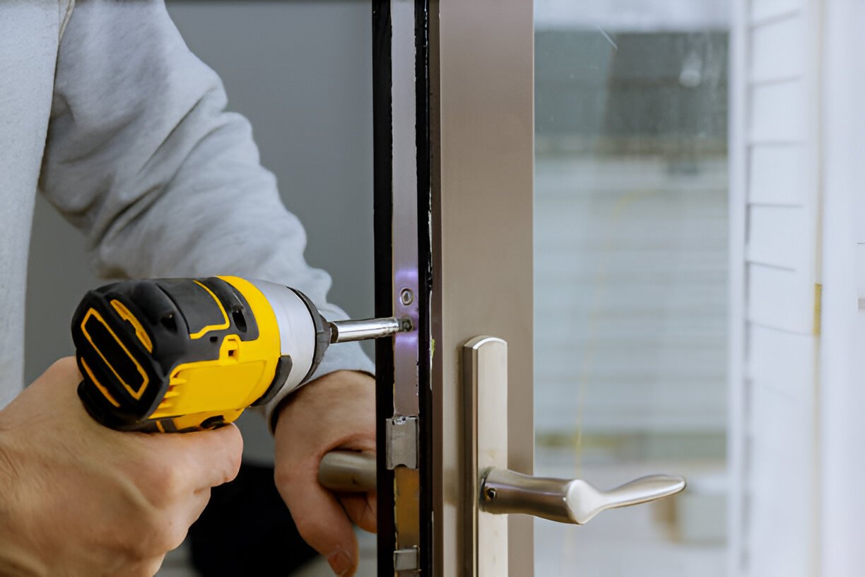 Anti-snap euro cylinder and new handle fitted to a uPVC door in North London